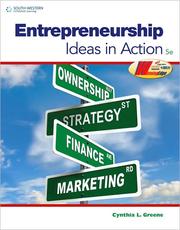 Cover of: Entrepreneurship: ideas in action