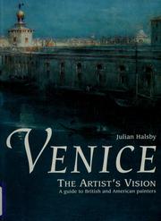 Cover of: Venice, the artist