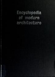 Cover of: Encyclopedia of modern architecture