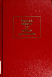 Cover of: Magill's survey of world literature