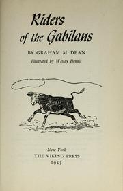 Cover of: Riders of the Gabilans
