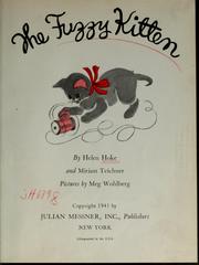 Cover of: The fuzzy kitten by Helen Hoke