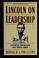 Cover of: Lincoln on leadership