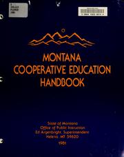 Cover of: Montana cooperative education handbook