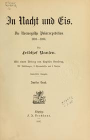 Cover of: In Nacht und Eis: die Norwegische Polarexpedition, 1893-1896