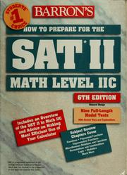 Cover of: Barron's How to prepare for the SAT II by Howard P. Dodge