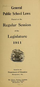 Cover of: General public shcool laws passed