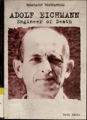 Cover of: Adolf Eichmann by Ruth Sachs