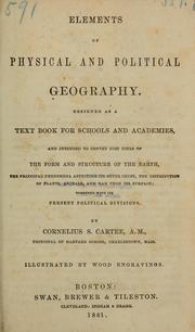 Cover of: Elements of physical and political geoography