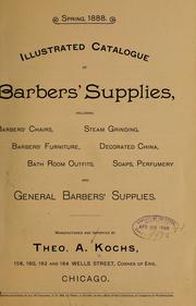 Cover of: Illustrated catalogue of barbers' supplies ...: Spring 1888