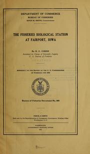 Cover of: The Fisheries Biological Station at Fairport, Iowa