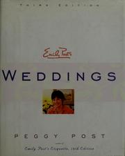 Cover of: Emily Post's weddings
