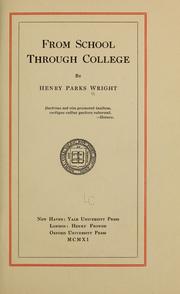 Cover of: From school through college