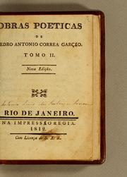 Cover of: Obras poeticas by Pedro António Correia Garção
