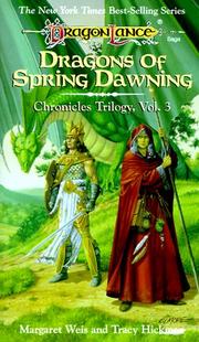 Cover of: Dragons of Spring Dawning by Margaret Weiss, Tracy Hickman