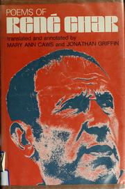 Cover of: Poems of René Char