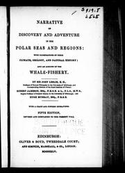 Cover of: Narrative of discovery and adventure in the polar seas and regions by John Leslie
