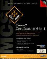 Cover of: MCSE Core +2 Certification exam guide 6-in-1 by Emmett A. Dulaney