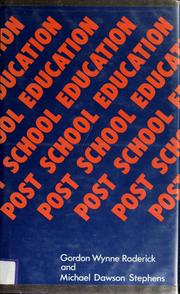 Cover of: Post-school education