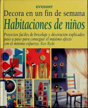 Cover of: Habitaciones de niños by Roo Ryde, Roo Ryde