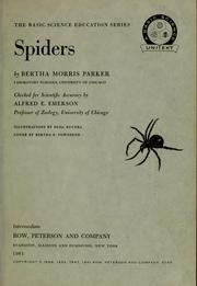 Cover of: ... Spiders by Bertha Morris Parker
