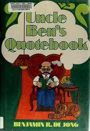 Cover of: Uncle Ben's quotebook