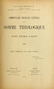 Cover of: ... Commentaire français littéral de la Somme théologique de Saint Thomas d'Aquin.