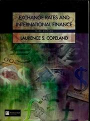 Cover of: Exchange rates and international finance by Laurence S. Copeland