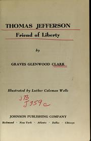 Front cover of Thomas Jefferson by Graves Glenwood Clark