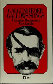 Cover of: Galgenlieder und andere Gedichte: dt./engl. = Gallows songs