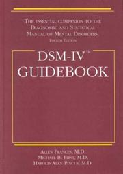 Cover of: DSM-IV guidebook by Allen Frances