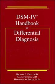 Cover of: DSM-IV handbook of differential diagnosis