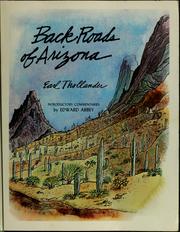 Cover of: Back roads of Arizona by Earl Thollander