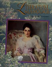 Cover of: Literature and language