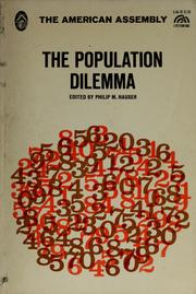 Cover of: The population dilemma.
