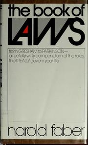 Cover of: The Book of laws by Harold Faber