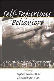 Cover of: Self-Injurious Behaviors: Assessment and Treatment
