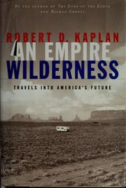Cover of: An empire wilderness: travels into America's future