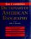 Cover of: The Cambridge dictionary of American biography