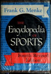 Cover of: The encyclopedia of sports. | Frank G. Menke