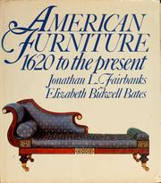 Cover of: American furniture, 1620 to the present