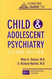 Cover of: Concise guide to child and adolescent psychiatry