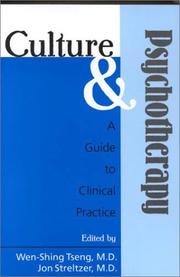 Cover of: Culture and Psychotherapy by 