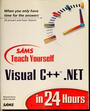 Cover of: Sams teach yourself Visual C++ .NET in 24 hours