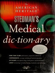 Cover of: The American Heritage Stedman's medical dictionary.