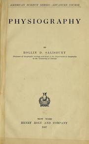 Cover of: Physiography by Salisbury, Rollin D.