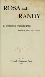 Cover of: Rosa and Randy: Woodbury