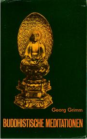 Buddhistische Meditationen by Georg Grimm