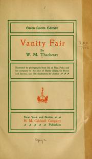 Cover of: Vanity fair by William Makepeace Thackeray