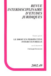 Le Droit en perspective interculturelle by Christoph Eberhard